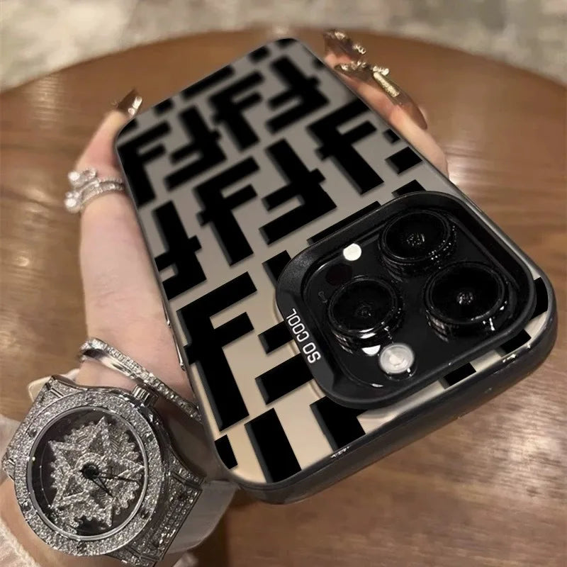 Creative and personalized phone case for iPhone 16 15 14 13 12 11 Pro/ Max/Plus shock-proof rear cover anti-fingerprint