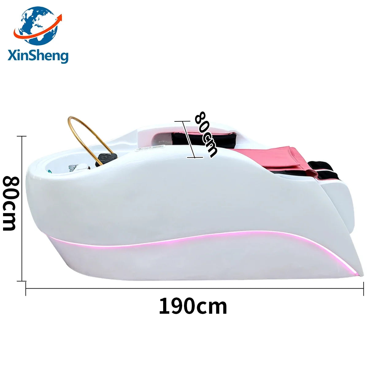 XinSheng Professional Electric Massage Bed Head SPA Salon Massage Table Hair Washing Fumigation Beds Barber Shop Smart Furniture