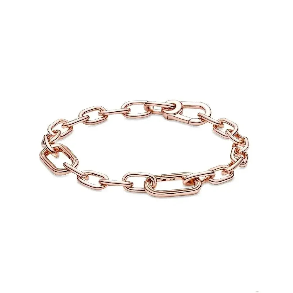 2025 New 925 Sterling Silver Classic Fashion Pearl Link Bracelet Splicing Chain High Jewelry Accessory for Mother's Day