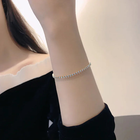 Luxury Crystal Rhinestone Bracelet – Goth Charm Jewelry