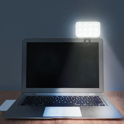 LED Selfie-Licht für iPhone, iPad, Handy, Laptop, Clip-Blitz, Füll-Video, Foto-Ringlicht, Fotolampe