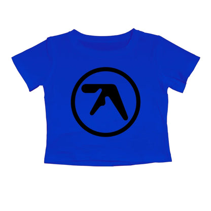 Punk Aphex Twin Print Oversize Hip Hop Women Crop Top Tee