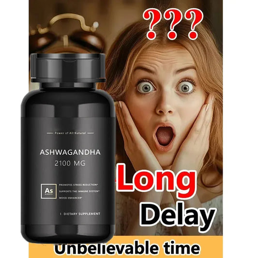 Organic Ashwagandha Tablet 100% Pure Himalaya Hormone Balance 85+Trace Mineral Original Supplement for Men Performance E-rection