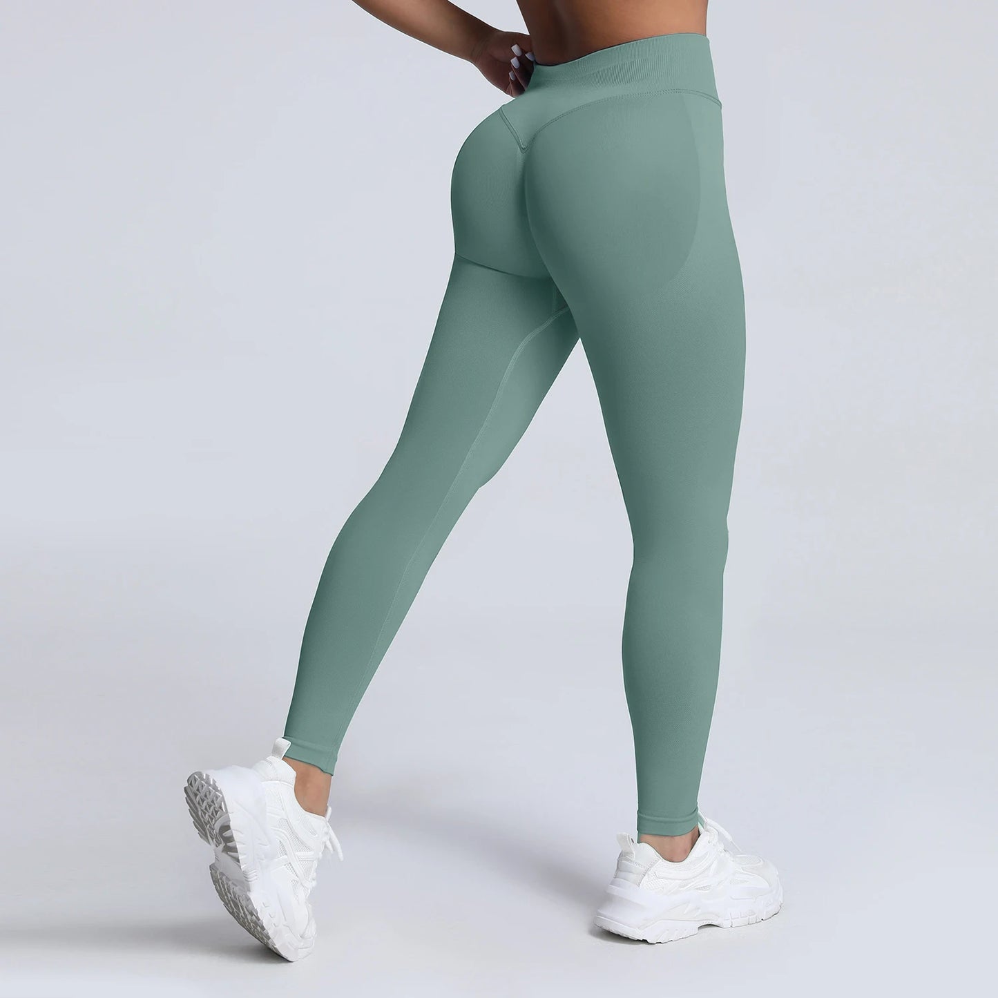 VEQKING Scrunch Butt Women Yoga Pants Seamless Sports Leggings Low Waist Gym Fitness Tights Quick Drying Fall Warm Workout Pants