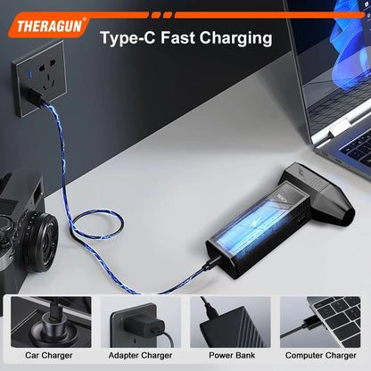 Updated X3Ultra Turbo Fan Jet,Mini Handheld 180000RPM Powerful Compressed air Duster for Car Dryer/PC/Home Cleaning-THERAGUN