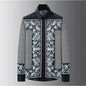 Luxury Printed Shirt Men's Long Sleeve Slim Casual Shirt High Quality Fashionable Popular Extra Large Size No-Iron Men's XS-6XL