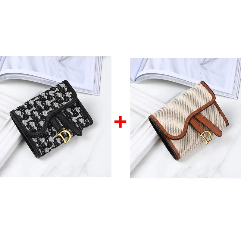 Vintage Style Women's Wallet New Model D-clip Coin Purse Multi-functional Large Capacity Trade Cross-border Coin Card Holder