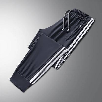 Men's Ice Silk Plus Size Jogger Trousers – Ultra-Thin Breathable Sports Pants M-8XL