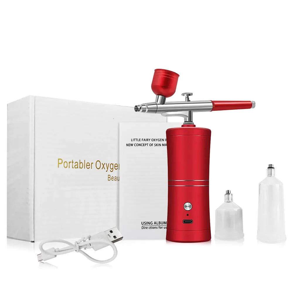 Airbrush with Compressor Airbrush Painting Mini Spray Gun for Painting Wireless Electric Paint Gun Airbrush Kit with Compressor