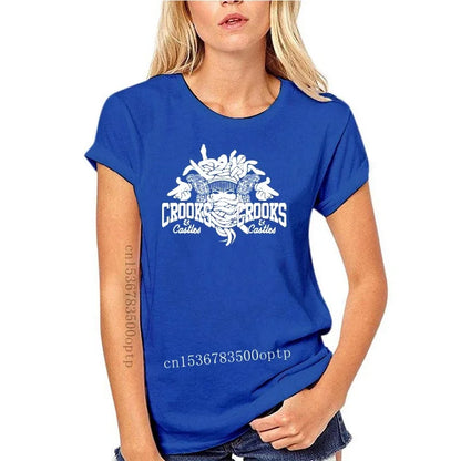 New Crooks Castles Logo Black T Shirt Herren Damen Unisex Tumblr Tee Sleeve Harajuku Tops