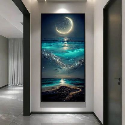 Flowing Water Wealth LED Hanging Mural Lamp Home Decor