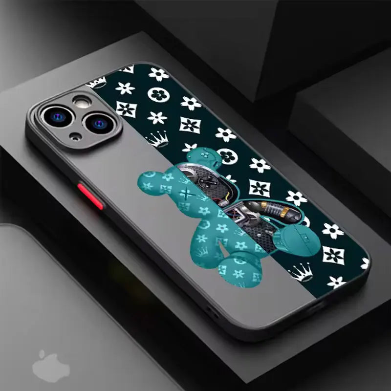 Luxury Bear iPhone Case  Shockproof Cover