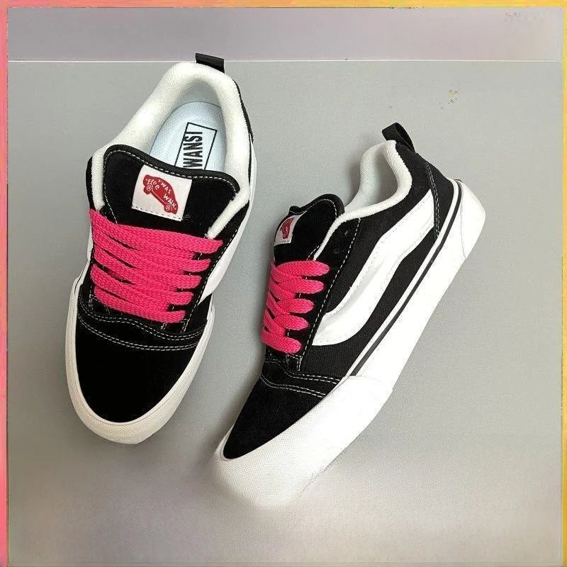 Ultraleichte sportliche Freizeitschuhe Unisex Canvas Flats Vielseitige Slip-On-Sneaker für Jugendliche mit runder Zehenpartie und EVA-Außensohle