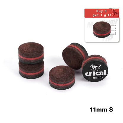 NEW CRICAL Billiard Pool Cue Tips 5pcs Buy 5 Get 6 Carom Cue Tip/Snooker Cue Tip 10mm 10.5mm 11.5mm 13mm Billiard Accessories