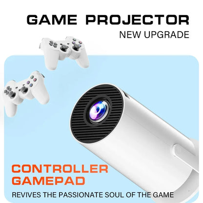 2025 M300 MAX Retro game consoles Android 11 Portable 3D game Projector with Two Handle RK3326 1080p BT5.4 4K Smart Home Theater