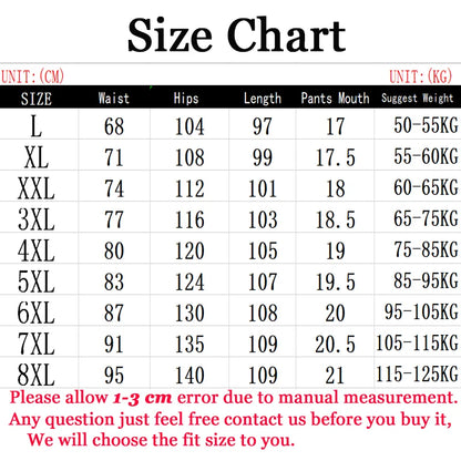 Men's Ice Silk Elastic Slim Fit Trousers – Cool Lightweight Summer Sports Pants L-8XL