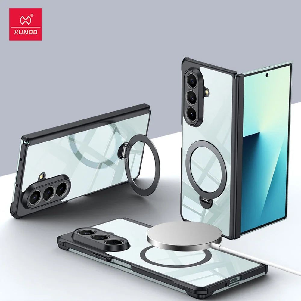 Xundd Galaxy Z Fold 7 Hinge Rebound Magnetic Case