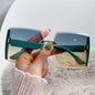 Neue randlose quadratische Sonnenbrille Damen Marken Designer Fashion Sonnenbrille Damen Outdoor Fahrbrille UV400 Oculos De Sol
