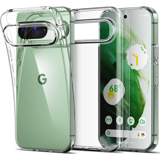 Silikon Soft Ultradünne Hülle für Google Pixel 9 8A 8 7 7A 6A 6 Pro XL Klare Schale Transparente Rückabdeckung für Google 8 A 9 XL