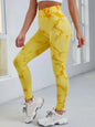 Damen High Waist Nahtlose Leggings – Tie-Dye Yoga-Hose, blickdicht, Fitness- & Workout-Tights