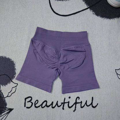 df Dynamic Shorts 4.5" Women's Seamless Yoga Shorts High Waisted Butt Lifting Breathable Workout Gym Running Comfort