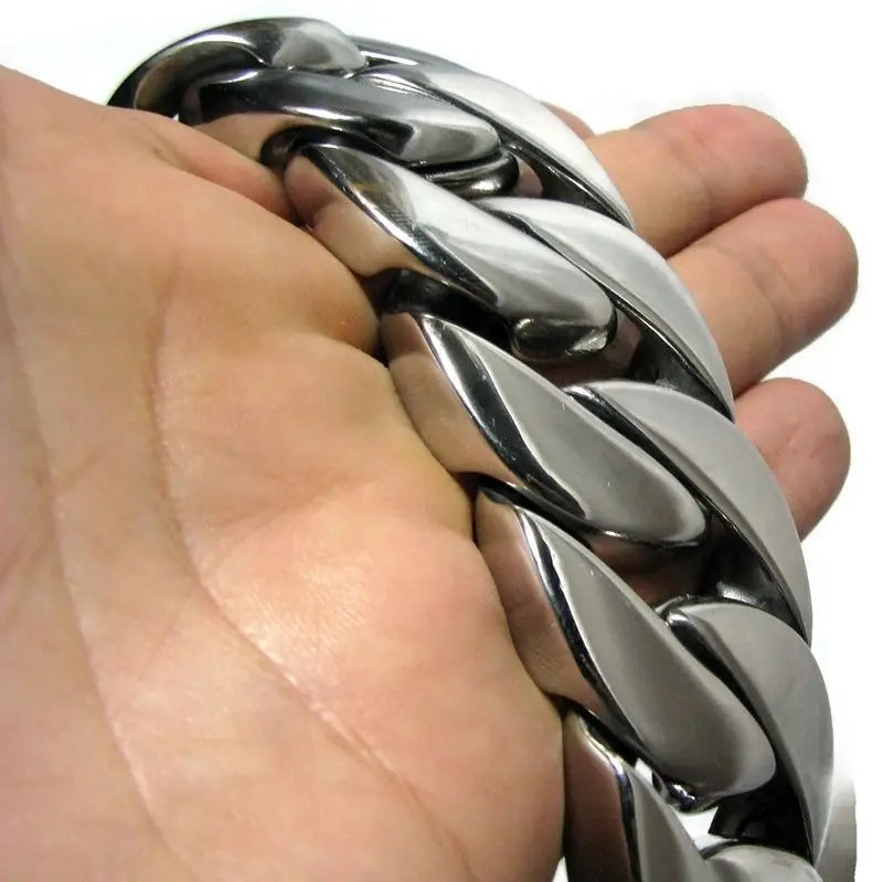 24mm/32mm Big Heavy Gold Silver Color 316L Stainless Steel Cuban Miami Link Chains Necklaces for Men Hip Hop Rock Jewelry Gift