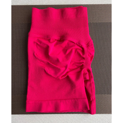 Women's Shark Bite Yoga Shorts | Gym Running Cycling Bike Leggings