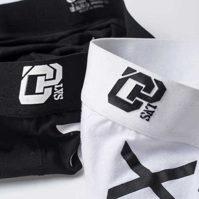 Black and white headbands with a logo on a white background