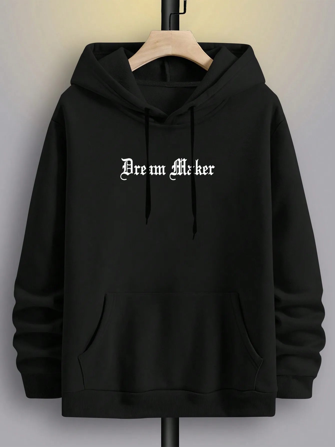 Dream Maker Brave Skulptur Muster Herren Kleidung Kreative Taschen Hoodies Hip Hop Herbst Streetwear Fleece Casual Herrenbekleidung