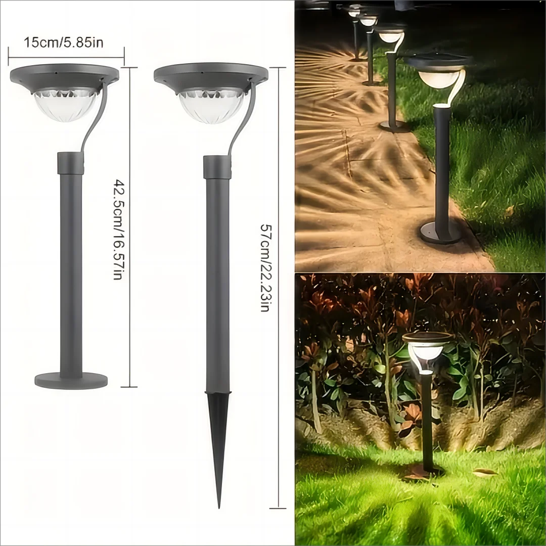 Solar LED Lawn Lamp – Waterproof Garden Courtyard