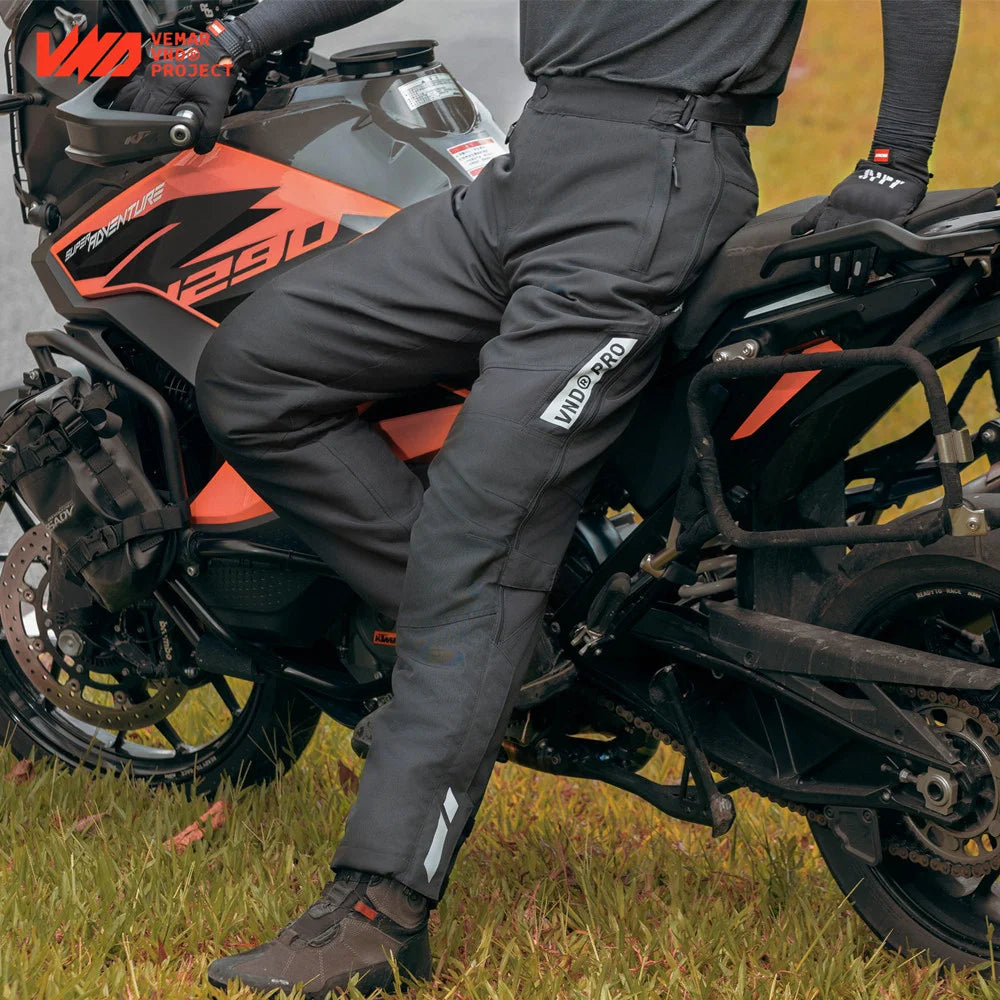Winter Wasserdichte Motorrad Überhose Schnellverschluss Touring Motorradhose Herren Warme Winddichte Motorradhose CE-Knieprotektoren