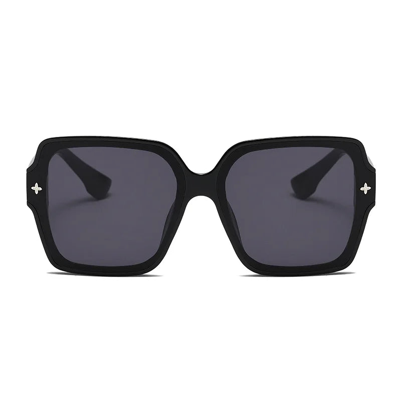 Fashion Square Frame Sunglasses for Women Luxury UV Protection Large Frame All-Match DS-8052-1