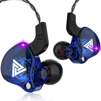 Original QKZ AK6 In-Ear-Kopfhörer mit 6 dynamischen Treibern und Mikrofon, Stereo-Sport-HIFI-Subwoofer-Headset, Monitor-Ohrhörer
