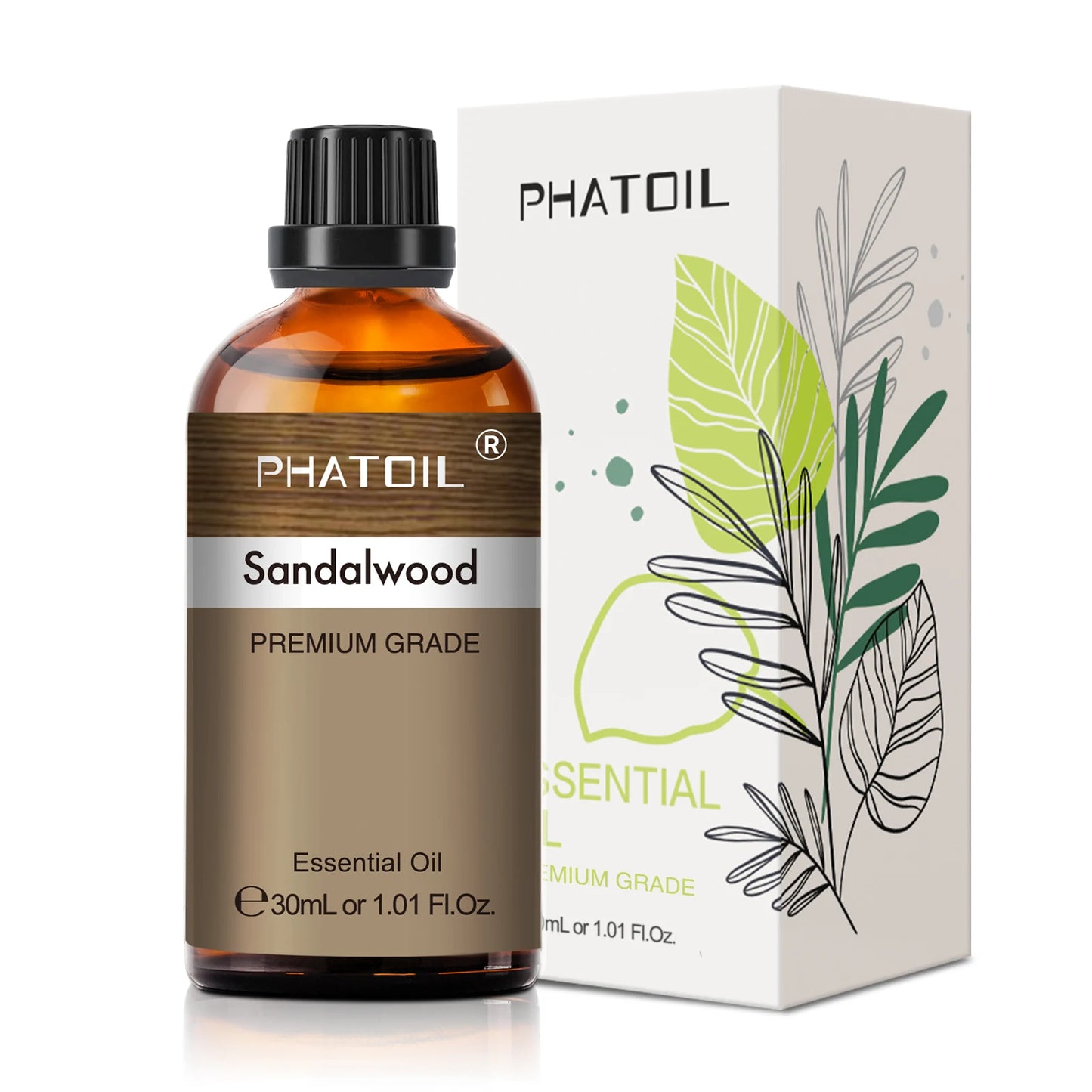 PHATOIL 1 Stk. Ätherisches Aromatherapieöl 30ml Zitrone Eukalyptus Lavendel Bergamotte Jasmin Wacholder Rose Vanille Ätherisches Aromaöl