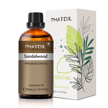 PHATOIL 1 Stk. Ätherisches Aromatherapieöl 30ml Zitrone Eukalyptus Lavendel Bergamotte Jasmin Wacholder Rose Vanille Ätherisches Aromaöl