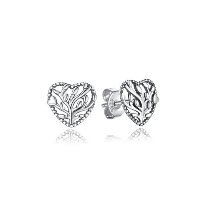 Original 925 Sterling Silber Ohrringe 2025 Stecker Creolen Kristall Ohrringe für Damen Roségold Krone Herz Unendlichkeit Biene Ohrring Schmuck