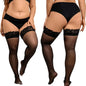 Plus Size Silk Fishnet Over Knee Socks 3XXL