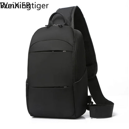 Wasserdichte USB-Multifunktions-Umhängetasche für Herren – Designer-Kuriertasche & Reise-Rucksack