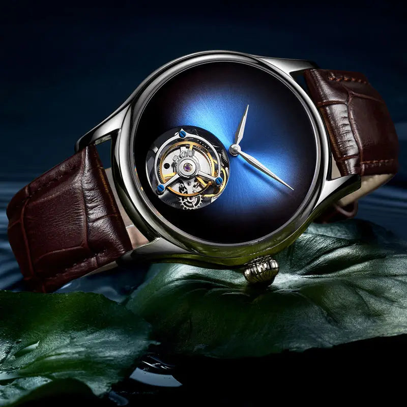 AESOP Top Brand Luxury Clock 100% Authentic Tourbillon Men's Watch Movement Mechanical Sapphire Glass Skeleton Watches for Man