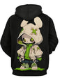2025 autumn/winter men's fashion cartoon character print soft, comfortable, breathable hooded sportswear outdoor urban casual we