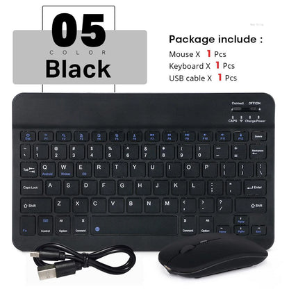 New Portable Wireless Bluetooth Keyboard Without Touchpad Mini Slim Mute Keyboard For IOS Android Windows Universal Office Use