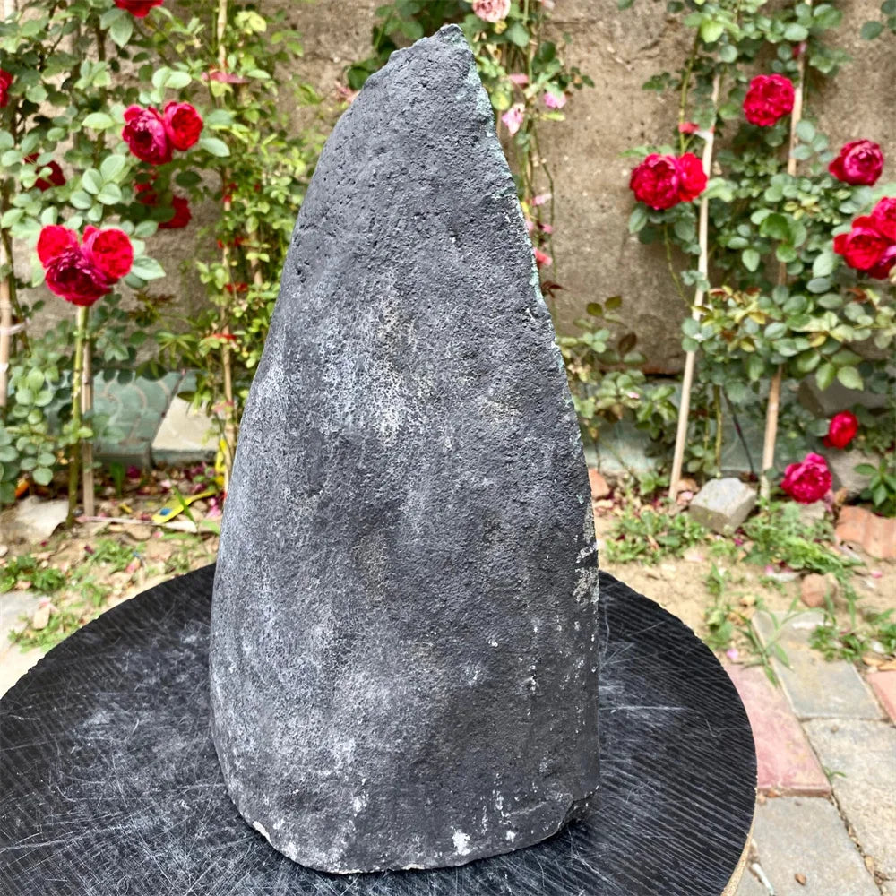 Natural Amethyst Cave Quartz Crystal Group, Cathedral-Style Energy Healing Device With Stand