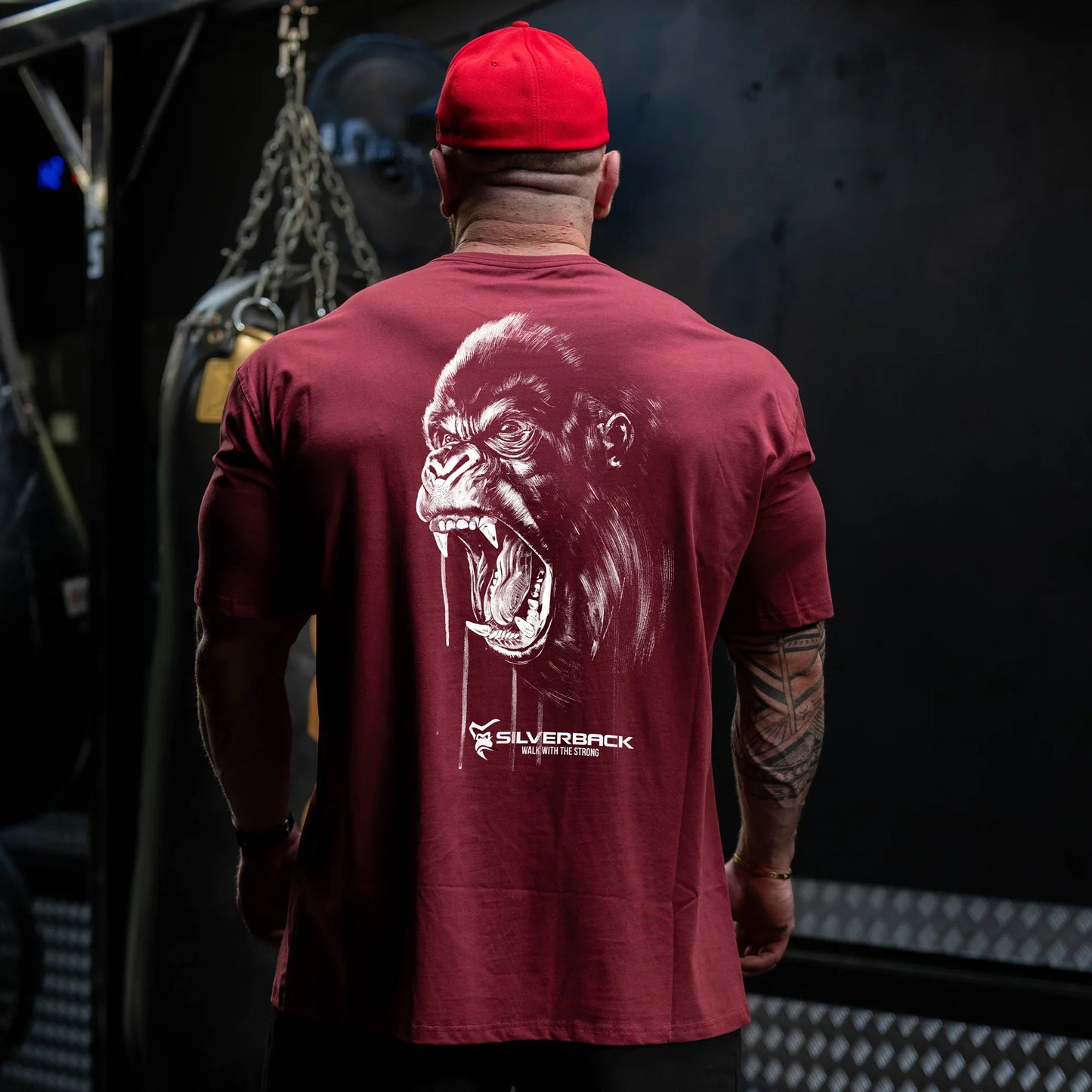SILVERBACK Men's Oversized Cotton Gym Wear Tee-Shirt