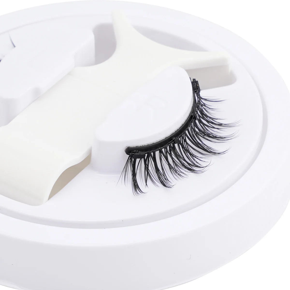 Heiß 1 Paar magnetische Wimpern, handgefertigt, flauschige Nerz-Imitat-Wimpern, wiederverwendbare natürliche falsche Wimpern und magnetische Pinzetten Set Make-up