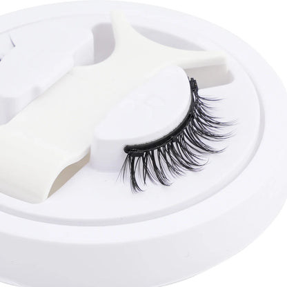 Heiß 1 Paar magnetische Wimpern, handgefertigt, flauschige Nerz-Imitat-Wimpern, wiederverwendbare natürliche falsche Wimpern und magnetische Pinzetten Set Make-up
