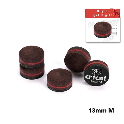 NEW CRICAL Billiard Pool Cue Tips 5pcs Buy 5 Get 6 Carom Cue Tip/Snooker Cue Tip 10mm 10.5mm 11.5mm 13mm Billiard Accessories