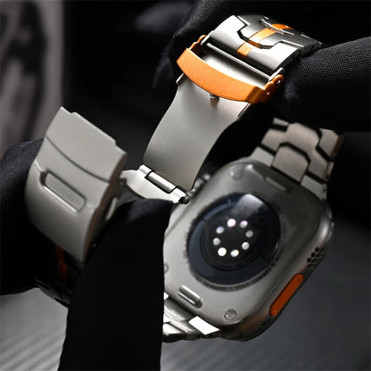 Ultra 3 2 Titanium Color Strap For Apple Watch 49mm 46mm 45mm 44mm 42mm Metal Band iWatch 11 10 9 SE 3 Stainless Steel Bracelet