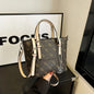 Umhängetasche Damen, Echtleder Crossbody Messenger Bag Elegante Tragetasche Handtasche Frauen