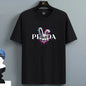 2025 Sommer Herren-T-Shirt Hohe Qualität 100 Baumwolle Hasenmotiv Lockerer Rundhals Herren Kurzarm Freizeit Für Herren T-Shirt Top