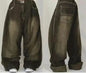 Street Fashion Trend Totenkopf bestickte Jeans Damen Harajuku Y2K Neue Hip Hop Joker Straight Wide-Leg Hosen Paar Freizeitjeans
